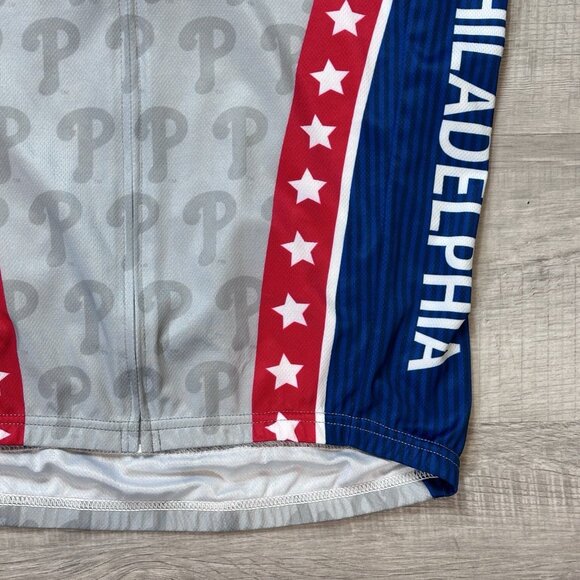 Philadelphia Phillies Primal Biking Cycling Men's Small Jersey Full Zip Shirt - Picture 3 of 10